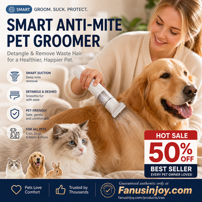 🐕LAST DAY SPECIAL PRICE!!🐱Electric Pet Grooming Comb🐏Keep your furry friends away from mites, fleas and tangled fur！
