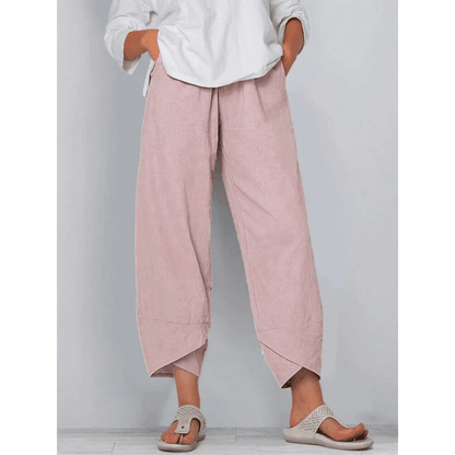 ✨Vintage Asymmetrical Elastic Waist Pockets Pants - Free Shipping